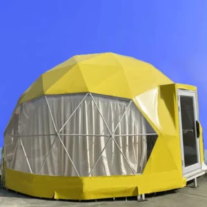 6m Diameter Outdoor Glamping Geodesic Dome Tent with PVC Roof Cover for Camping
