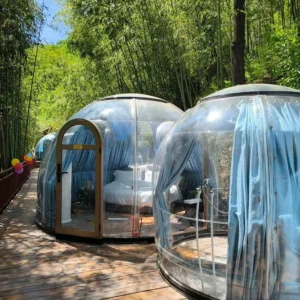 6m Geodesic Dome Tent Aluminum Alloy Frame Polycarbonate Fabric Outdoor Glamping