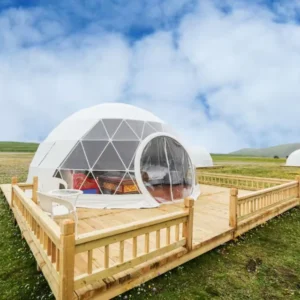 6m Outdoor Family Geodesic Dome Glamping Tent