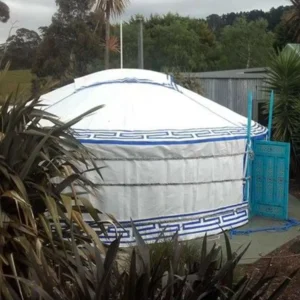 6m Waterproof Green Winter Mongolian Wooden Yurt