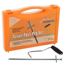 6mm Diameter Steel Cross Peg Pack for Outdoor Activities 23cm Tent Pegs with Plastic Box 56723BOX#23cm Accessory Pack