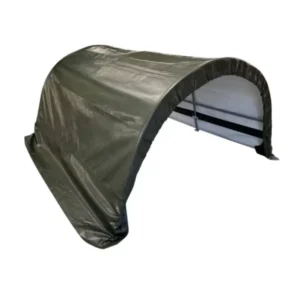 7′ x 10′ x 8′ Waterproof UV-Treated Round Roof Frame Livestock Shelter for Portable Livestock Housing