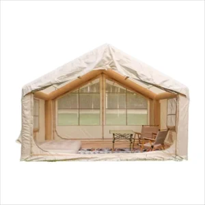 7.5㎡ 420D Oxford Cloth Inflatable Camping Tent Double Door Double Skylight Waterproof 5000mm Tent for Glamping
