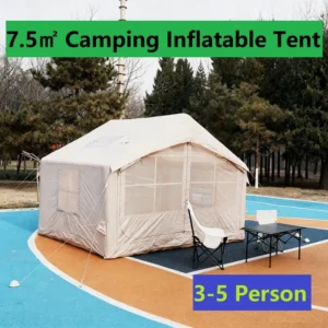 7.5sqm Inflatable Air Tent Fast Inflation Waterproof Oxford Fabric Luxury Camping Shelter Tent