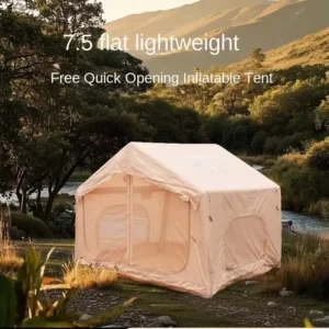 75Flat Lightweight Portable Automatic Waterproof Inflatable Tent Starry Sky Outdoor Camping Four-Season Two Bedrooms Living Room