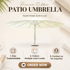 7M Giant Pagoda Parasol Double Top Two Tier Canopy Waterproof Cloth for Scenic Spot Villa Outdoor Shelter