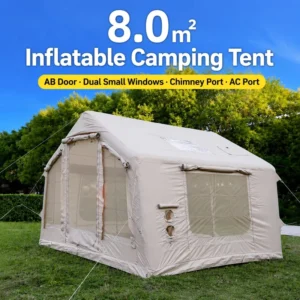 8 ㎡ Luxury Inflatable PVC Four Season Portable Glamping Tent Waterproof Air Tent for Resort Hotel Camping and Outdoor Living