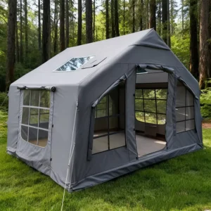 8 Square Meter 3000+mm Waterproof Portable Oxford Double Layer Four Season Inflatable Camping Tent