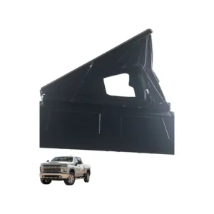 8FT Extended Truck Bed Aluminum 5 Doors Pop Up Camper Shell Sleeping Tent Fit Chevrolet Silverado 2500 Pickup Overland Mod Parts