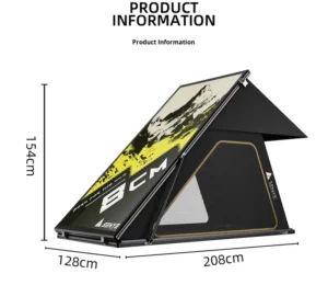 8cm Waterproof Summer Car Roof Tent One Bedroom Lightweight Automatic Quick OpenOff Road Vehicle Triangle Oxford Hard Top