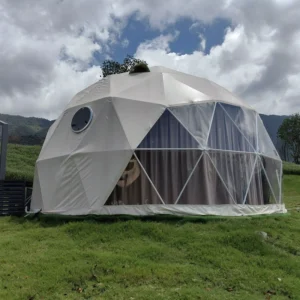 8m Luxury Modern Glamping Geodesic Dome Tent Prefab PVC for Hotel Use Outdoor Camping