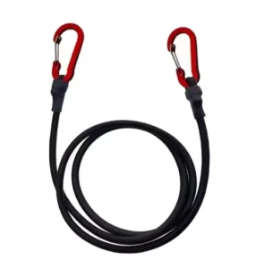 8mm Camping Tent Storage Elastic Shock Cord with Metal Carabiner and Rubber Latex Straps