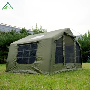 8sqm Four-Season 2-3 Person Inflatable Dome Tent Cotton Glamping Waterproof Camping Outdoor Tent One Bedroom Living