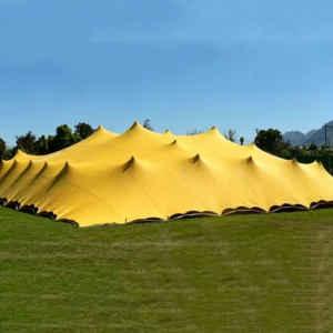 8x12M Pyramid Four Season Double Layer Waterproof Tent with Glamping Design and Aluminum Poles for Outdoor Parties
