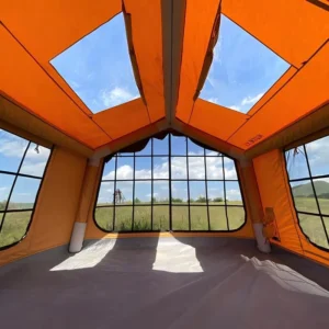 9 Square Meter Large UV Protected Waterproof Inflatable Cotton Air Tent Camping Four Season Quick Automatic Portable