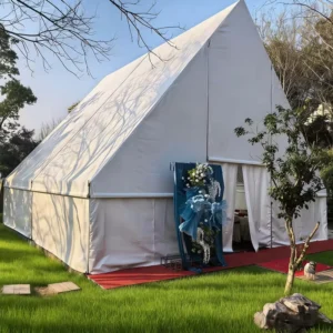 A Frame Triangular Peak Wedding Tent Lawn Party Reception Marquee Outdoor Small Luxury Marriage Dinner Pop-Up Canopy