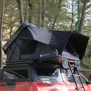 ABS Hard-Shell Car Rooftop Tent, Canvas, Waterproof, Quick Automatic Opening, Four-Season, Double-Layer, 4×4