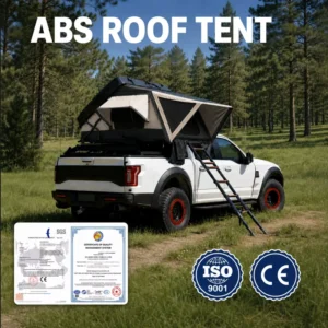 ABS Hard Shell Roof Top Tent for 3 Persons, Car Camping