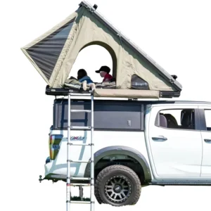 ABS Triangular Roof Tent Oxford Cloth Retractable Automatic Opening Ford Outdoor