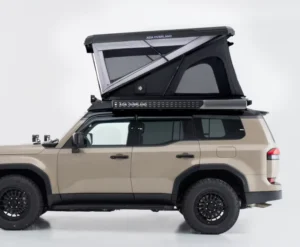 ADA OVERLAND 130 155cm Large Space ABS Shell Z Type Car Tent Light Weight Roof Top Tent with Inflatable Mattress