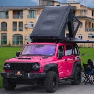 ADA OVERLAND Hard Shell Roof Top Tent Foldable Camping Car Tent Four Season Use Quick Setup & Waterproof