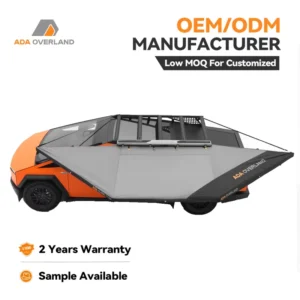 ADA OVERLAND High Quality Factory 180 Degree Car Side Awning Rooftop Waterproof Sun Shelter Tent for SUV 4WD Outdoor Camping