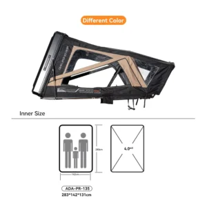 ADA OVERLAND OEM Aluminum Rooftop Tent Side Opening High Quality for 4×4 Off road Vehicle