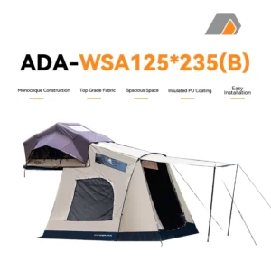 ADA OVERLAND Waterproof Sunshade Folding Roof Top Car Family Camping Outdoor Tent with Awning Annex Room
