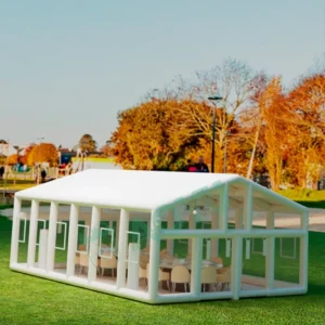 AOYU Luxury Giant Popup Pvc Tarpaulin Wedding Party Marquees Tent Inflatable Air House Shaped for Sale