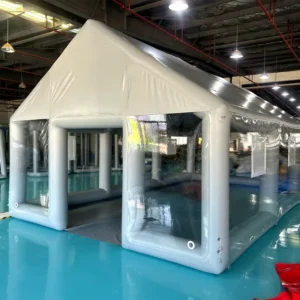 AOYU Outdoor Wedding Air Pneumatic Inflatable Cube Tent Luxury Church Marquee Party Event with Floor