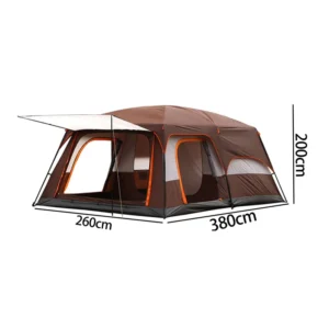 APZ073-2 Customized 4-6 People Family Luxury Tent Outside Half Pack Glamping Camping Outdoor Tent
