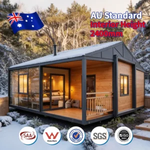 AU Standard Ready Made Custom Color 20ft 40ft 2 3 4 5 Bedroom Prefabricated House For Luxury Living Villa