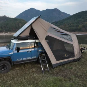 Ada High Capacity Folding Hard Shell Roof Top Camping Tent Annex Room Telescopic Pole Oxford Modern Four Season