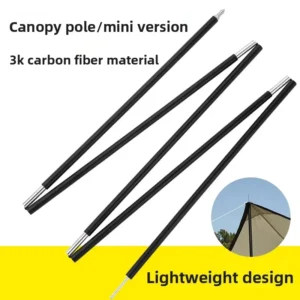 Adjustable Anti Rust Camp Accessories Carbon Fiber Tent Pole Flexible Light Shaft For Outdoor Picnic Camping Equipments