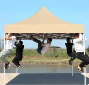 Adjustable Double Layer Waterproof Portable Outdoor Tent Sun Shelter for Big Events Weddings 6-8 Person All Seasons Easy Setup