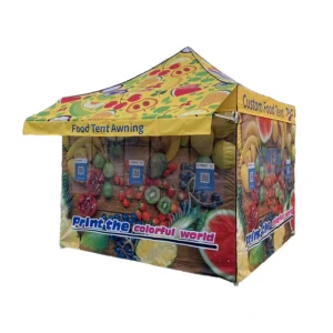 Advertising 10X10FT Large Foldable Custom Design Food Kitchen Event Outdoor Market Trade Show Tent