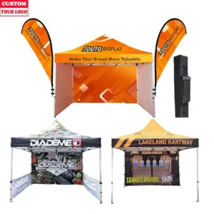 Advertising 3×3 Aluminum Pop Trade Show Tent Events Business Outdoor Printed Canopy Gazebo Custom Logo 10×10 Waterproof UV