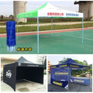 Advertising Aluminum 10×10 Pop-Up Canopy Tent Waterproof UV-Resistant Oxford Fabric Custom Logo for Outdoor Events Trade Shows