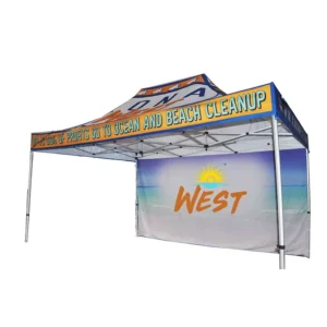 Advertising Event Custom Outdoor Trade Show Canopy Fabric Gazebo Beach Pop-Up Tent Water-Resistant UV-Protected