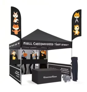 Advertising Logo Custom Pop up Aluminum Waterproof UV Resistant Trade Show Exhibition Tent for Outdoor Events