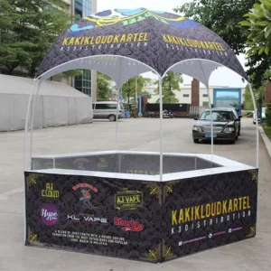 Advertising Outdoor Event Canopy Tent Mobile Advertising Marquee with PVC Canvas Cover Steel Frame Fabric Side Wall