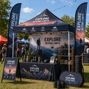 Advertising Tent 10×10 Pop-Up Canopy with Custom Printing for Outdoor Events