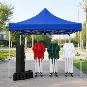 Advertising Tent Aluminum Folding Gazebo Waterproof Fire Retardant Oxford Fabric for Promotions