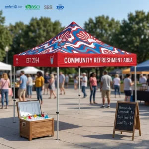 Advertising Tent Custom Logo Printed Waterproof PVC Foldable Booth Tent for Business Display
