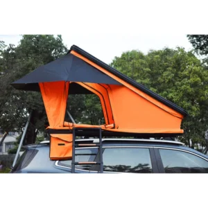Aerodynamic Professional Rugged Car Rooftop Tent Breathable Shelter Canopy for Wilderness Exploration with Shoe Bag