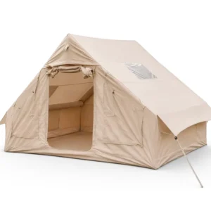 Stormproof Professional Inflatable Tent Heavy Duty 420D Reinforced Waterproof All weather 6.3sqm Khaki 300x210x200cm Air House