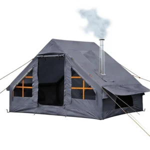 Air Tent Portable Easy Setup Hand Pump 2 4 Person Camping Skylight Waterproof Inflatable Oxford Fabric Glamping Hot Stove Jack
