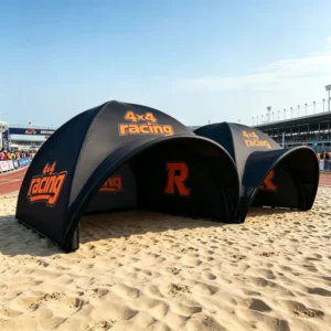 Airtight Inflatable Event Tent with Custom Logo, Air-Sealed Dome for Karting, Racing, and Sports