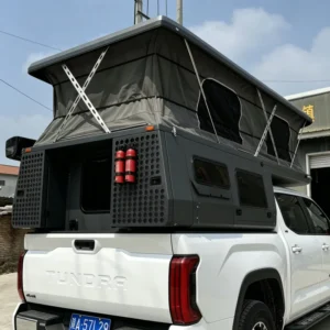 All Aluminum Soft Side Pop up Camper Insulated Truck Camper for Off Road Use