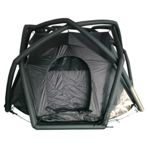 All Black Ball-Shaped Inflatable Outdoor Camping Tent Glamping 4-5 People Large Luxury Waterproof Dome Air Tent